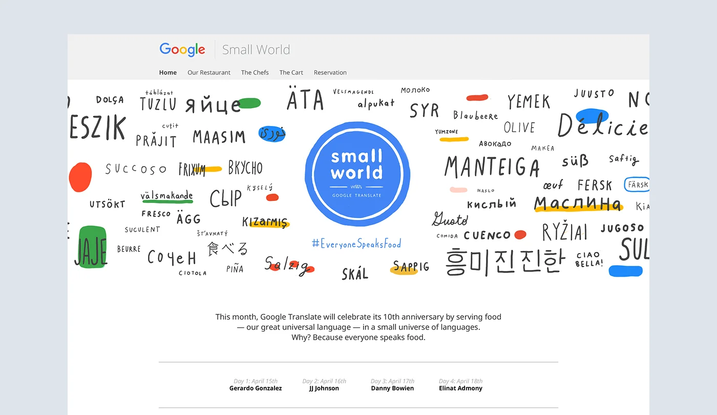 Google Translate Restaurant | Google