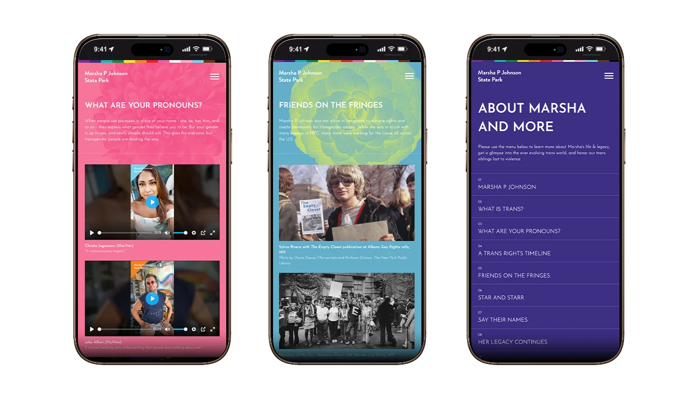 Marsha P. Johnson State Park — Mobile App
