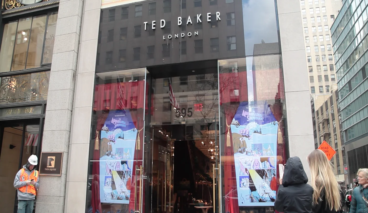 Ted Baker London — Abominable Showman Window Campaign